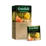 Greenfield Quince Ginger Ceai verde, 25 pliculete