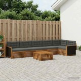 Cumpara ieftin Set de canapele de exterior 7 buc. 6-Locuri Natural si Antracit