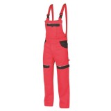 Pantaloni cu pieptar, rosu, marimea L/52