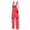 Pantaloni cu pieptar, rosu, marimea L/52