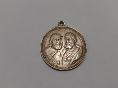 Medalie- Medalia Mircea cel Mare+Carol cel Mare al Romaniei- 1913 foto