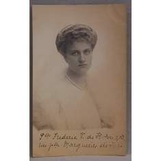 PRINTESA FREDERIC V DE HOHEN ZOLLERN , NASCUTA PRINTESA MARGUERITE DE SACHSEN , CARTE POSTALA ILUSTRATA , MONOCROMA, NECIRCULATA , INCEPUTUL SEC. XX