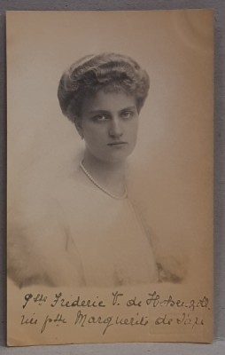 PRINTESA FREDERIC V DE HOHEN ZOLLERN , NASCUTA PRINTESA MARGUERITE DE SACHSEN , CARTE POSTALA ILUSTRATA , MONOCROMA, NECIRCULATA , INCEPUTUL SEC. XX foto