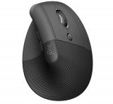 Mouse vertical Logitech Lift, wireless, silentios, 4 butoane, grafit - SECOND