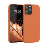 Husa Kwmobile pentru Apple iPhone 12/iPhone 12 Pro, Portocaliu, Silicon, KWM000011JP098C, Carcasa