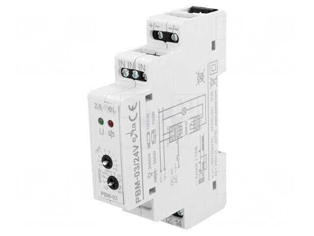 Releu Bistabil de Impulsuri NO 16A IP20 24V PBM-03