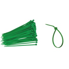 Coliere din plastic, verzi, 100 buc / set, 4 x 300 mm