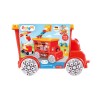 Set constructie PolyM - Masina de pompieri de jucarie (106 piese), Hape