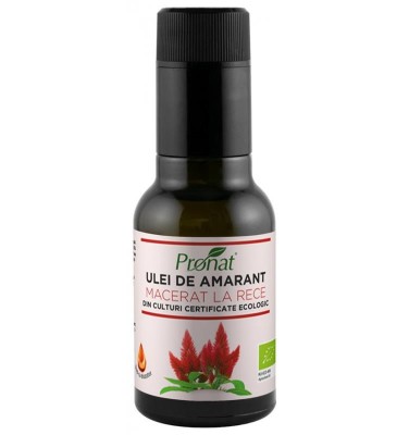 Ulei din Seminte de Amarant Macerat la Rece Bio 100ml Pronat foto