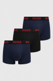 HUGO boxeri 3-pack bărbați, culoarea bleumarin 50496723