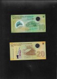 Nicaragua set 10 + 20 cordobas 2007 unc