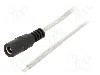 Cablu alimentare DC, cabluri, DC 5,5/2,5 soclu, transparent, 3m, BQ CABLE - DC.CAB.8400.0300