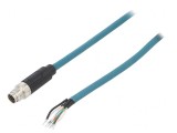 Mufă M12 8 PIN tată IP67 48V drept 1m