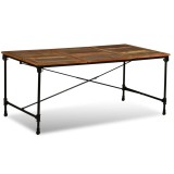 vidaXL Masă de bucătărie, 180 cm, lemn masiv reciclat