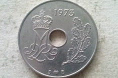 MONEDA 25 ORE 1973-DANEMARCA foto