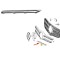Ornament grila fata MERCEDES Clasa GLE (W166), 08.2015-03.2020, partea stanga, crom; superior,