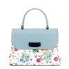 Geanta albastra cu imprimeu floral 8959 124