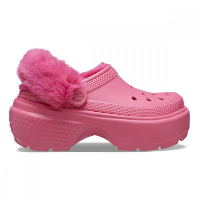 Saboti Crocs Stomp Lined Clog Roz - Hyper Pink foto