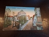 Carte postala Atheneul si str.Franklin , Bucuresti - (necirculata)