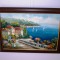 &quot;Peisaj mediteranean&quot;, ulei/panza, tablou de exceptie realizat de Ionascu