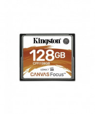 Compact flash card kingston canvas focus 128gb r/w speed: up foto