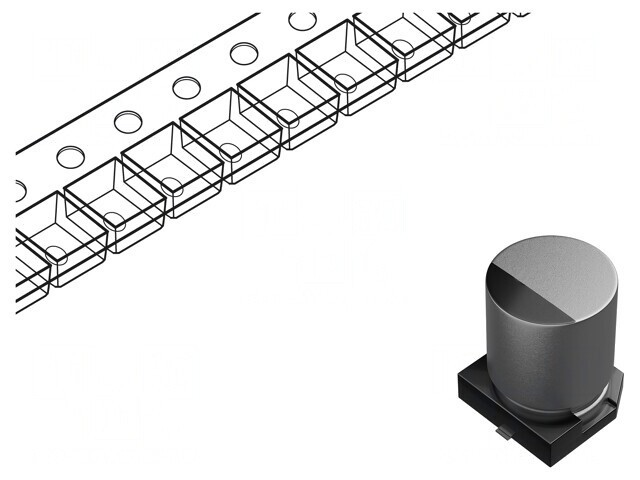 Condensator electrolitic SMD 1000uF 16V 10x10mm