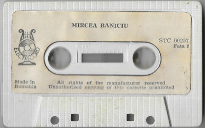 Casetă audio Mircea Baniciu &amp;lrm;&amp;ndash; Ploaia, originală, fără copertă foto