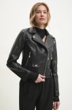 Answear Lab geaca ramones femei, culoarea negru, de tranzitie