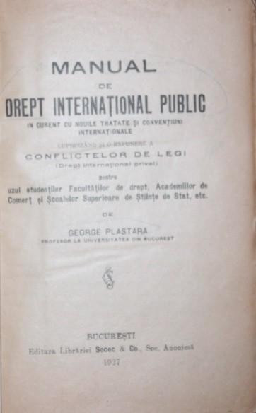 MANUAL DE DREPT INTERNATIONAL PUBLIC