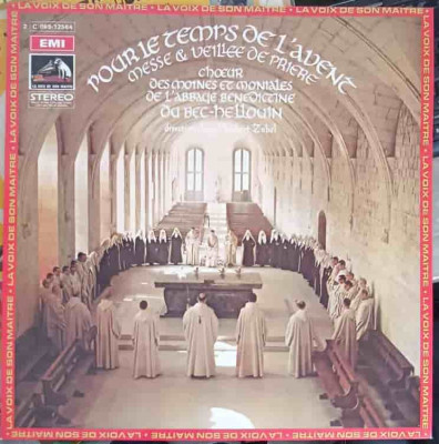 Disc vinil, LP. Chant Gregorien Et Polyphonie A L&amp;#039;Abbaye Du Bec-Hellouin-The Bec-Hellouin Abbey Choir foto