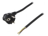 Cablu Electric PVC 3x1,5mm2 1m Negru 16A 250V