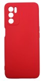 Husa din silicon, silk touch si catifea pentru Oppo A16, Rosu, Oem