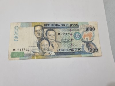 bancnota filipine 1000 p 2005 foto