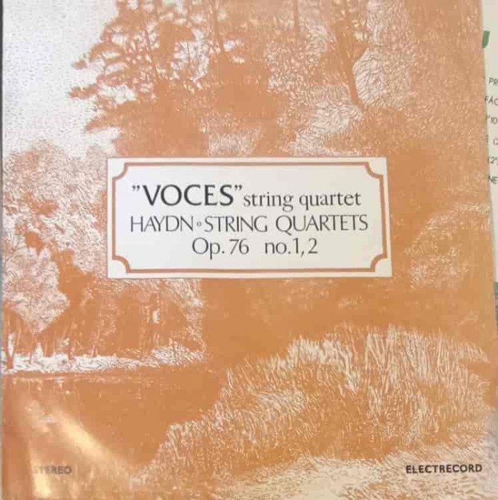 Disc vinil, LP. VOCES STRING QUARTET-HAYDEN
