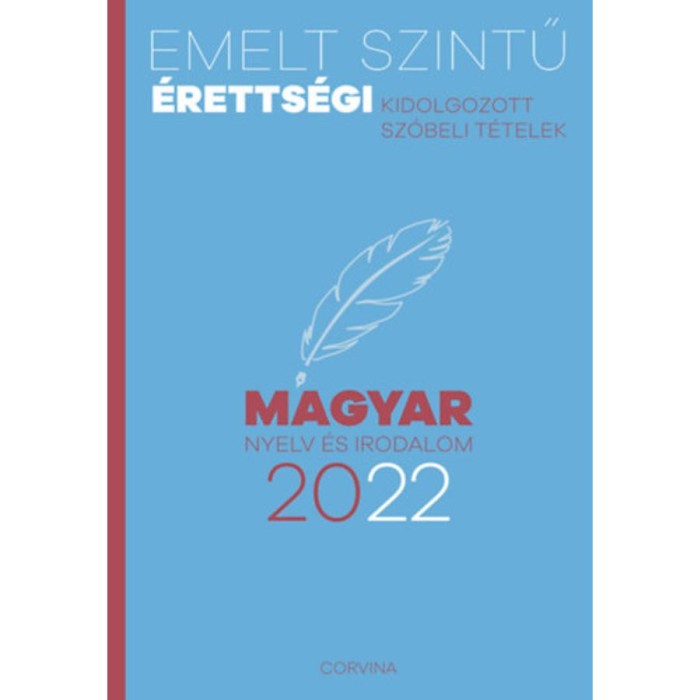Emelt szintű &eacute;retts&eacute;gi - magyar nyelv &eacute;s irodalom - 2022