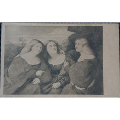 Carte Postala, tablou de la Galeriile din Dresden, perioada interbelica