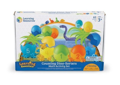 Set pentru sortat si numarat - Dinozauri colorati PlayLearn Toys foto