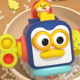 Jucarie Educativa Senzoriala Montessori Pentru Copii, Busy pinguin, Pentru baieti si fete, Plastic, 0-2 ani, Multicolor