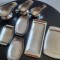 Lot, Set sosiere, platouri de inox pentru sosuri, ustensile bucatarie profi
