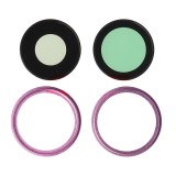 Geam Camera cu Rama Roz Apple iPhone 16, Bulk
