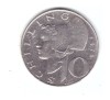 Moneda Austria 10 schilling 1976, stare buna, curata, Europa, Cupru-Nichel