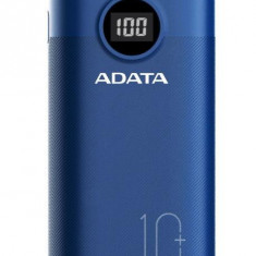 Acumulator extern ADATA AP10000QCD-DGT-CDB, 10000mah, 2 x USB A (Albastru)
