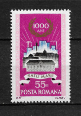 Romania - 1972 - LP 808 - Mileniul ora?ului Satu Mare - serie completa MNH foto