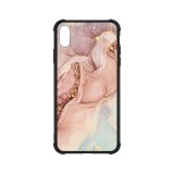 Husa BestCase&reg; Anti Shock Glassy, Compatibila Cu Apple iPhone X / XS, Rose