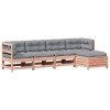 Set mobilier de gradina cu perne, 5 piese, lemn masiv douglas