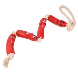 Jucărie C&acirc;ini, Sfoară cu C&acirc;rnați, Lungime 65cm, Multicolor, Oem