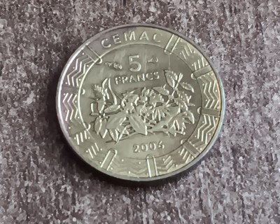 C50 - Moneda foarte veche - Africa Centrala - 5 franci - 2006 foto