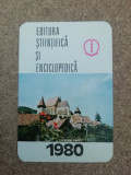 M3 C31 31 - 1980 - Calendar de buzunar - Editura stiintifica si enciclopedica