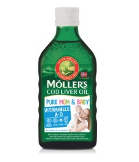 Ulei din ficat de cod Pure Mom &amp; Baby, 250ml, Moller&#039;s