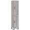 Dulap inalt, gri sonoma, 34,5x34x180 cm, lemn prelucrat